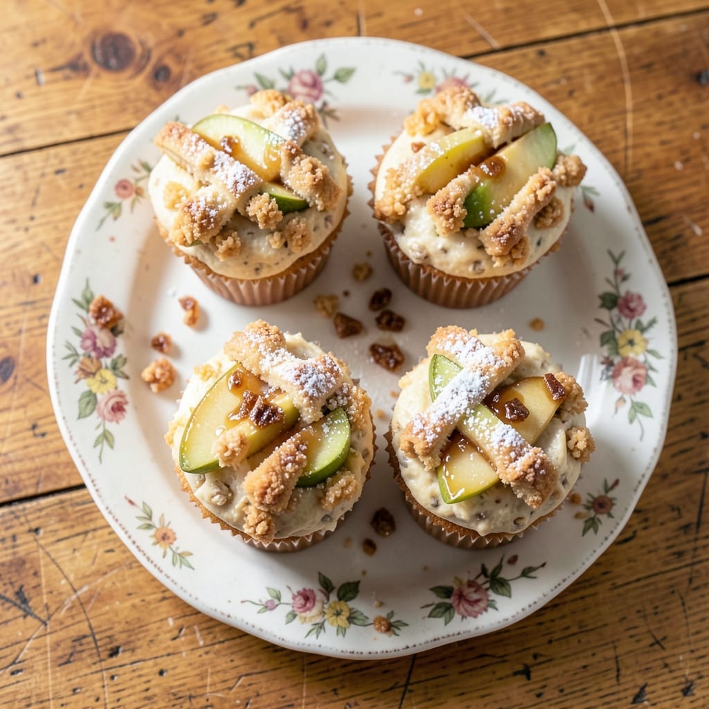 Apple Cobbler Cupcake Recipe: Mini Dessert Towers with Streusel Crunch