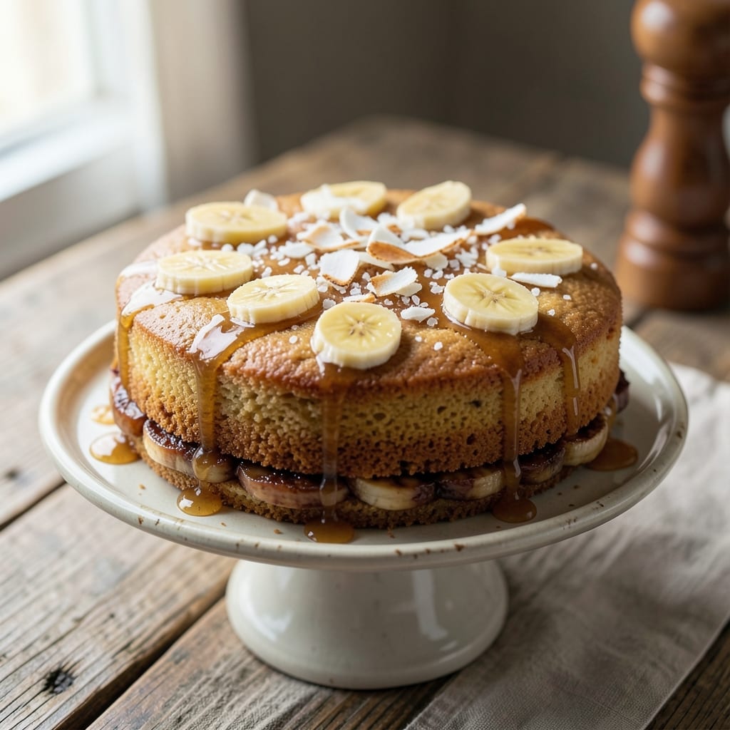 Banana Cake Recipe With Coconut Oil: Ultra-Moist Layers With Tropical Flavor Twist