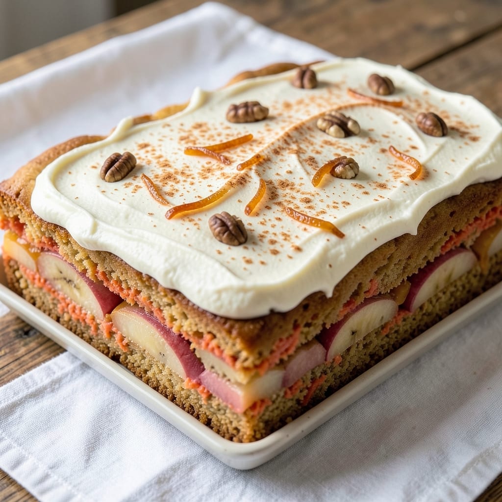 Apple Banana Carrot Cake Recipe: Triple-Layered Texture With Hidden Veggie Boost