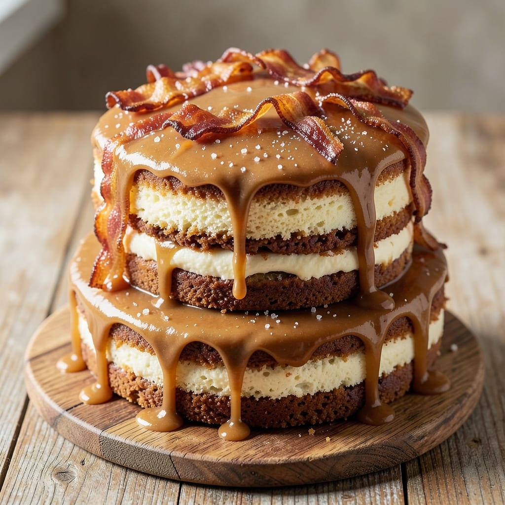 Bacon Butterscotch Cake Recipe: Salty-Sweet Layers With Gooey Caramelized Top