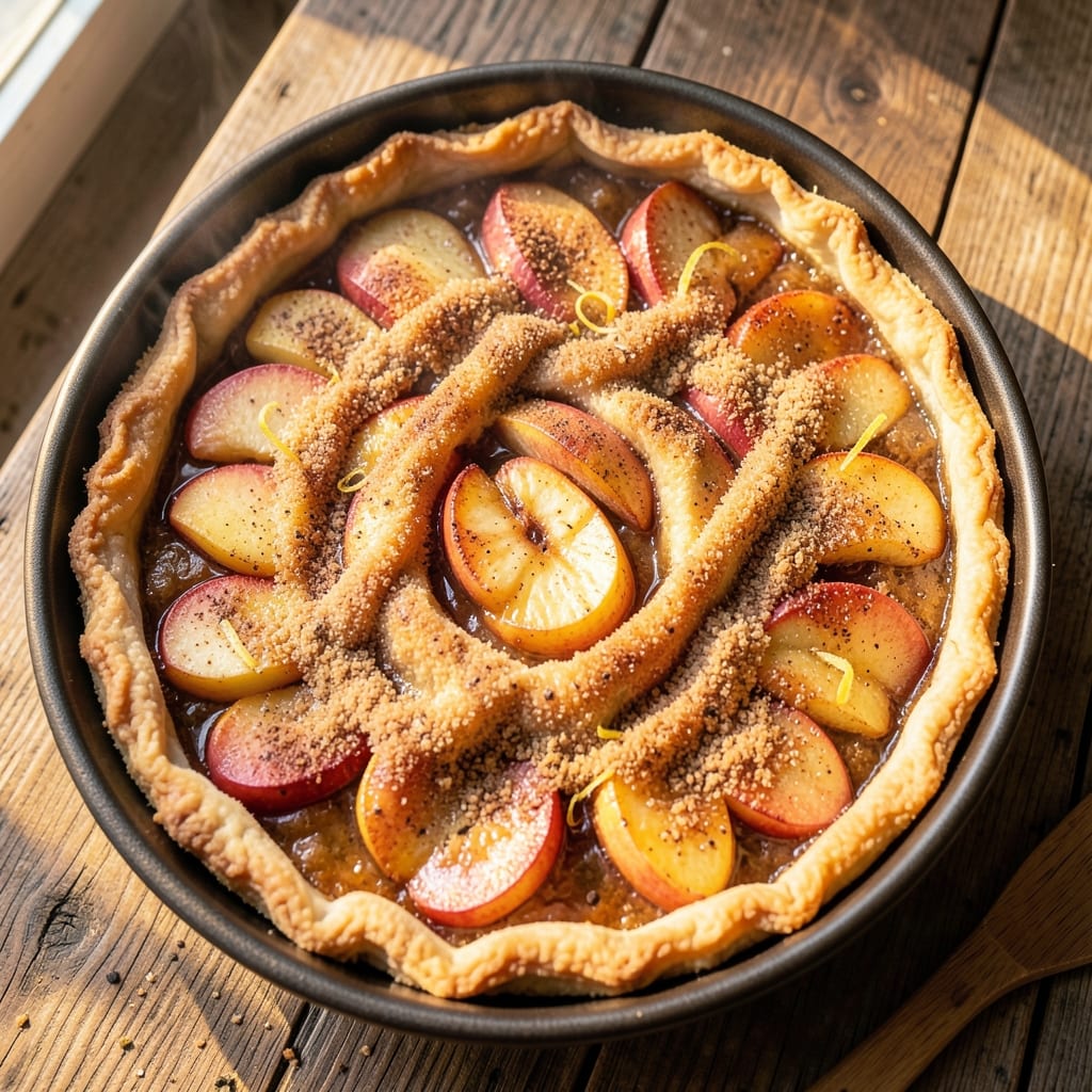 Apple Pie in Cake Pan Recipe: No-Bake Streusel Shortcut