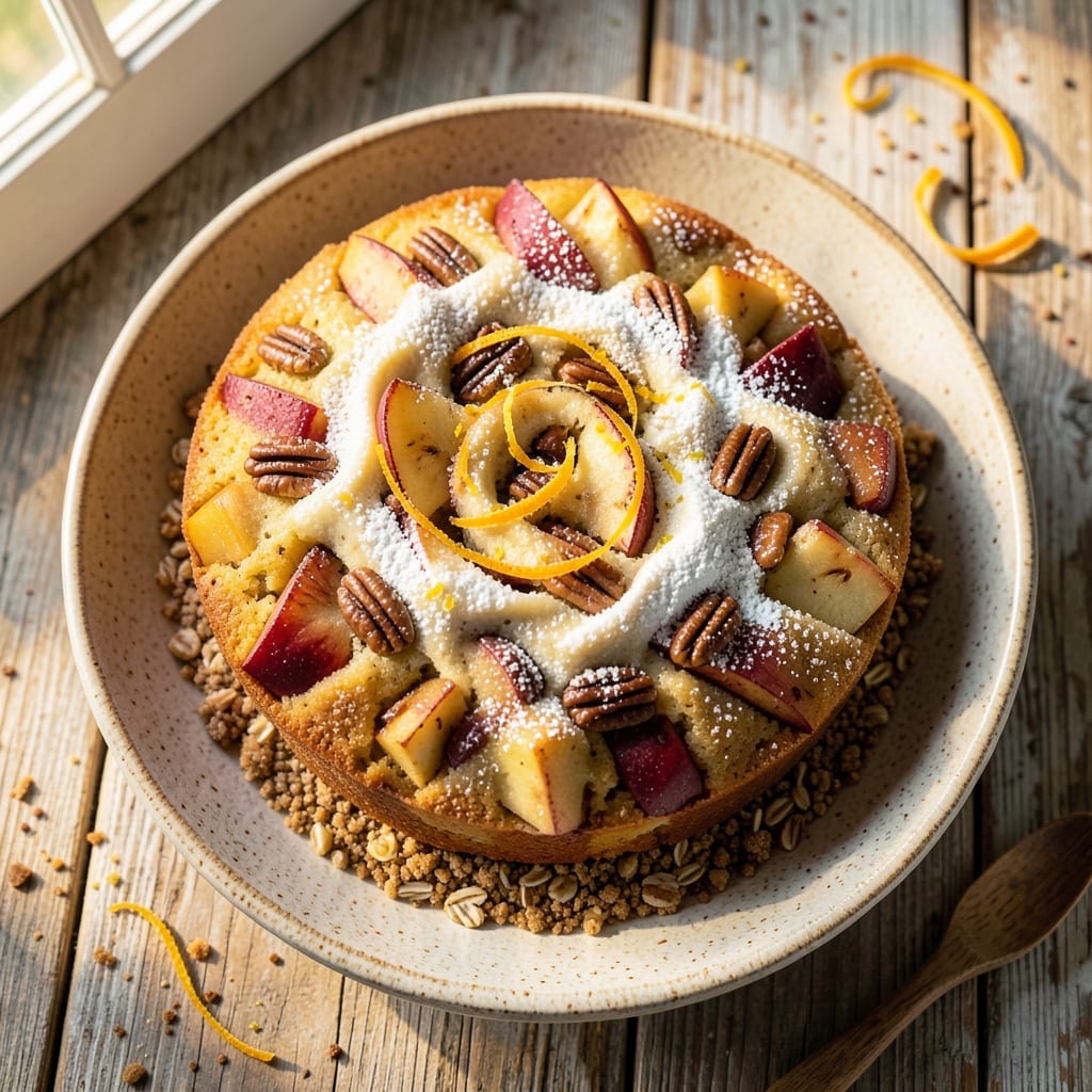 Apple and Orange Cake Recipe: Zesty Citrus Layers with Buttery Streusel Crown
