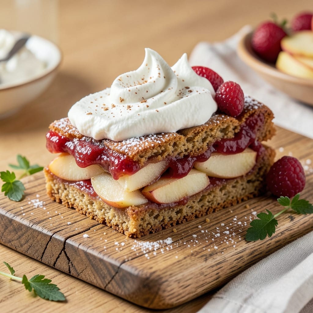 Apple Shortcake Slices Recipe: Mini Dessert Bites With Buttery Streusel Crowns