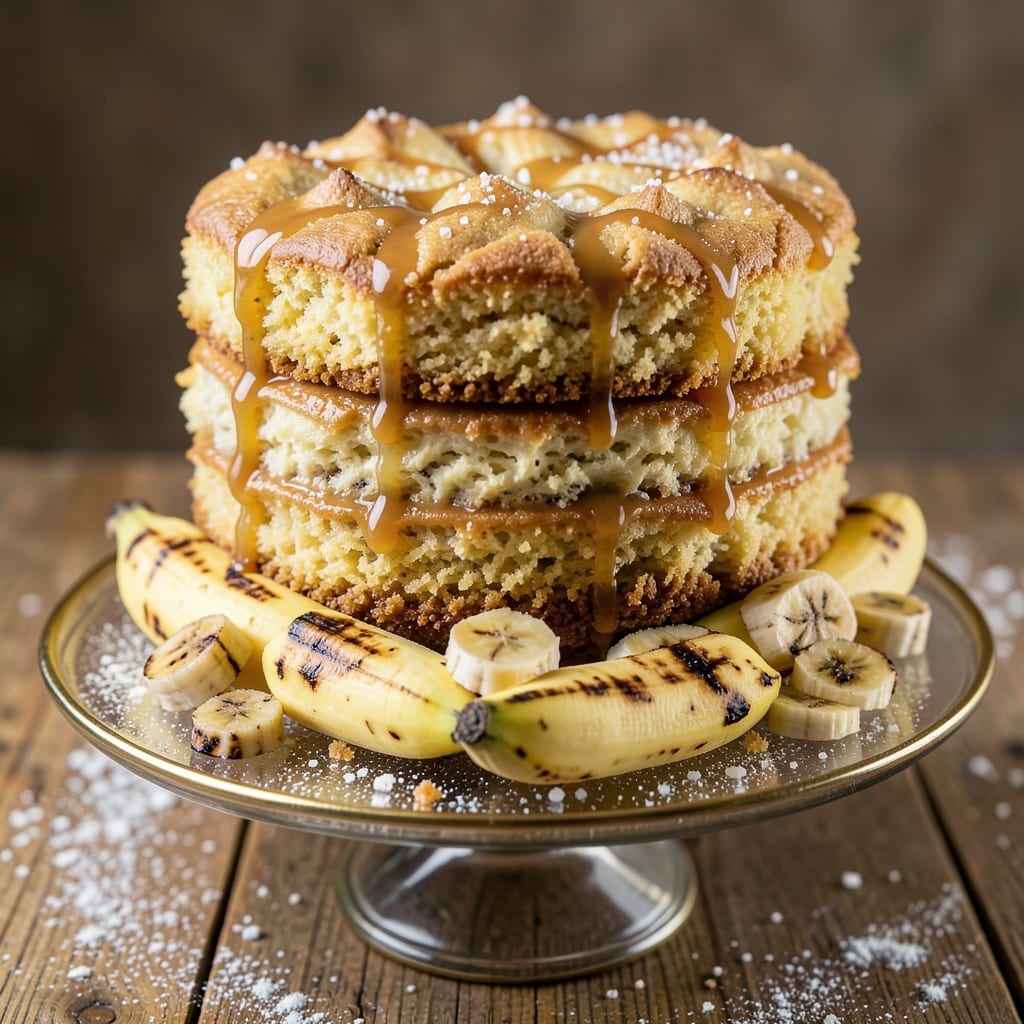 Natasha's Kitchen Banana Cake Recipe: Spiced Rum Swirl With Caramelized Top