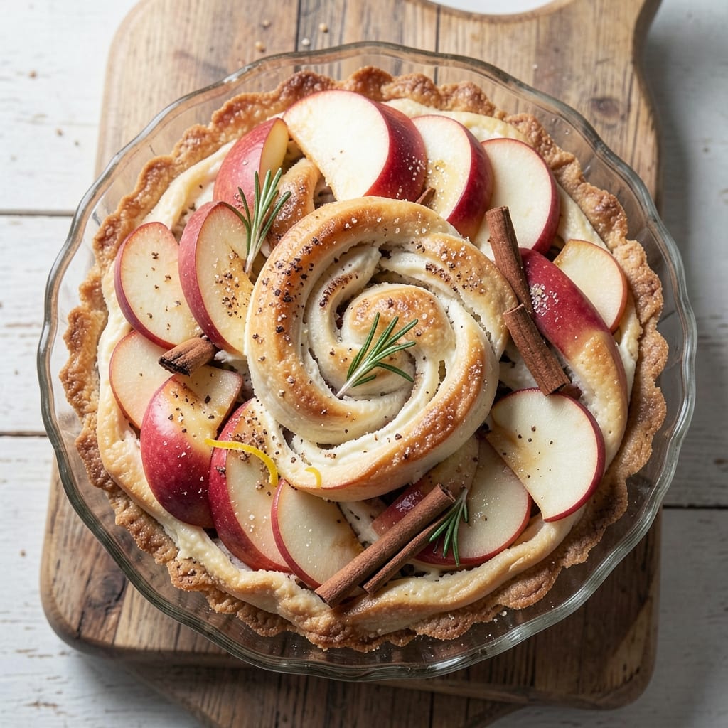 Apple Pie Cheesecake Braid Recipe: Caramelized Apple Streusel Hugging Creamy Cheesecake