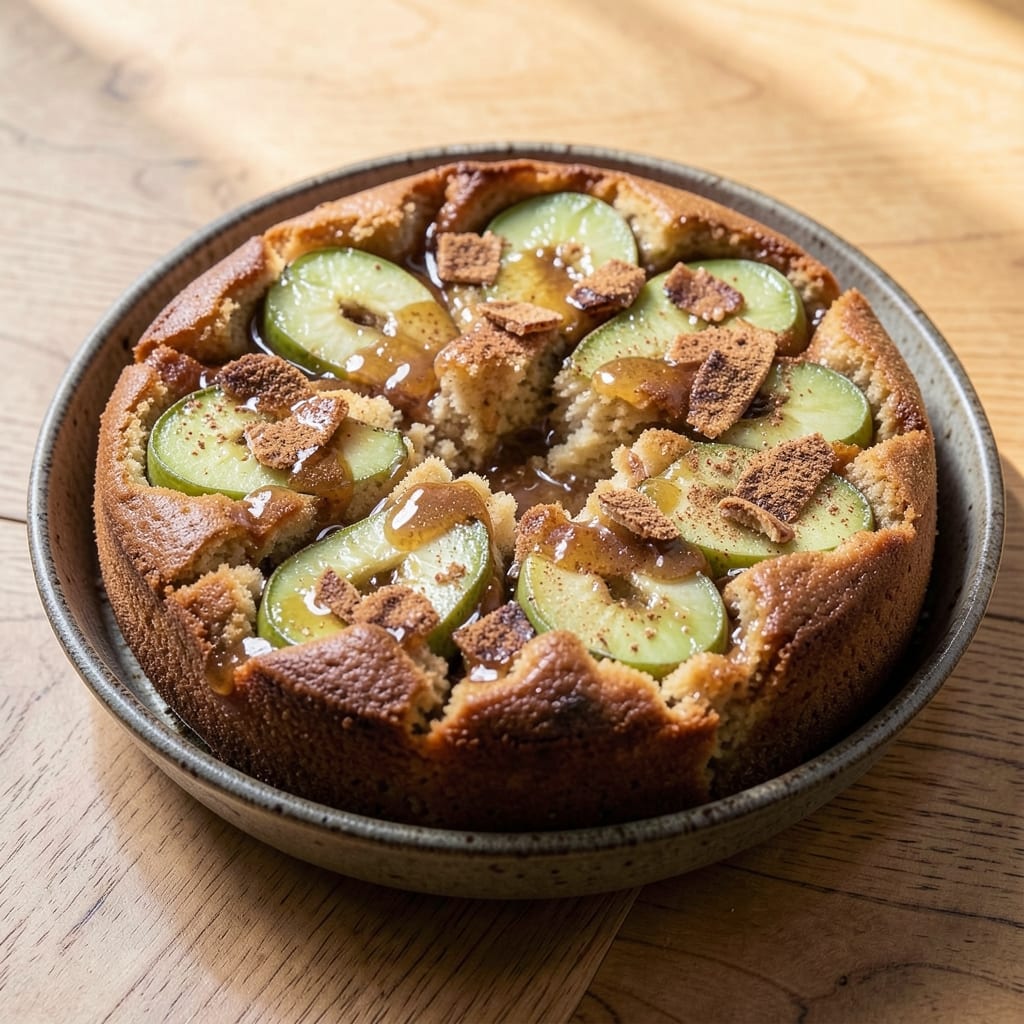 Apple Cinnamon Upside Down Cake Recipe: Caramelized Fruit Base With Buttery Streusel Crown