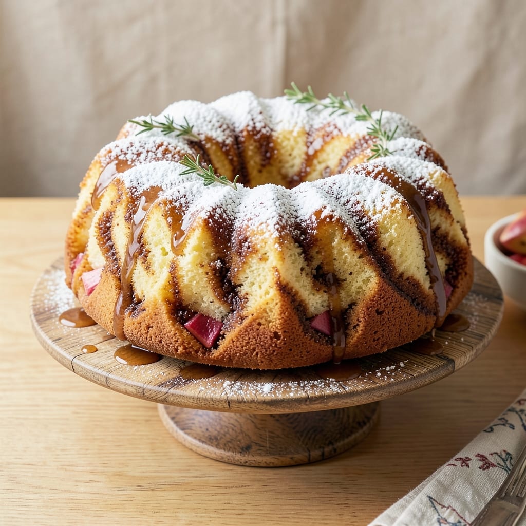 Apple Dapple Bundt Cake Recipe: Vanilla Streusel Swirls With Caramelized Core