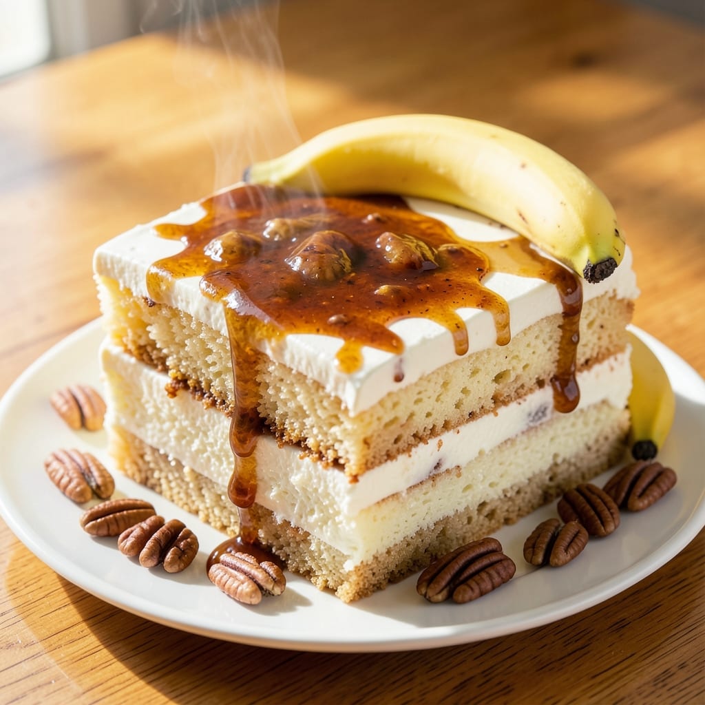 Banana Foster Cake Recipe Southern Living: Rum-Caramelized Layers With Buttery Streusel Crown