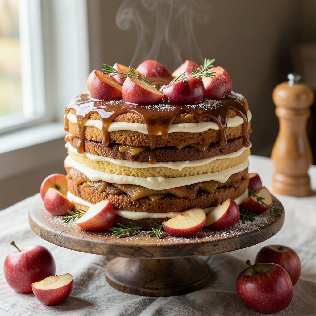 Apple Crown Cake Recipe: Three-Layered Spice and Streusel Masterpiece