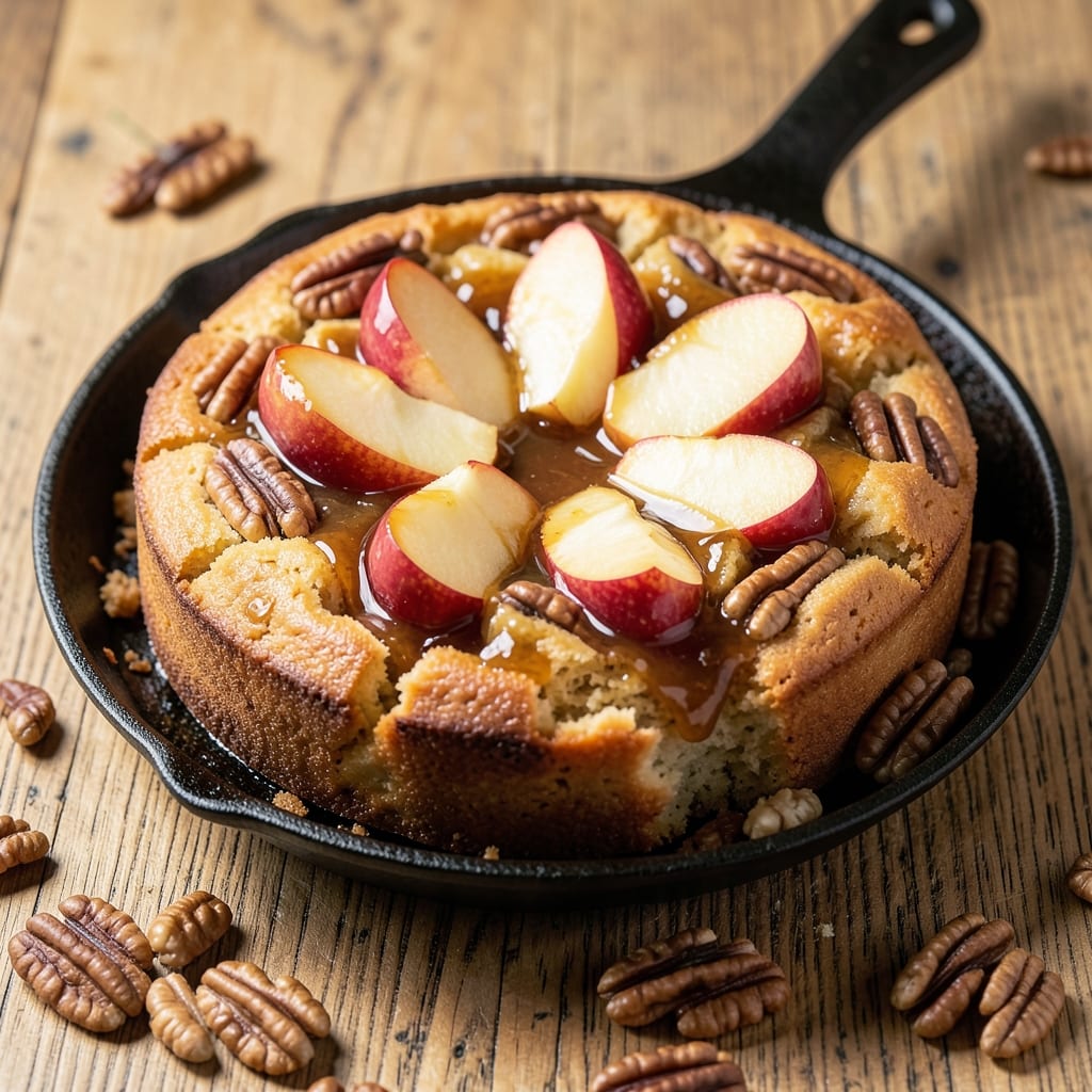 Apple Walnut Upside Down Cake Recipe: Caramelized Fruit and Nutty Crunch in One Bite