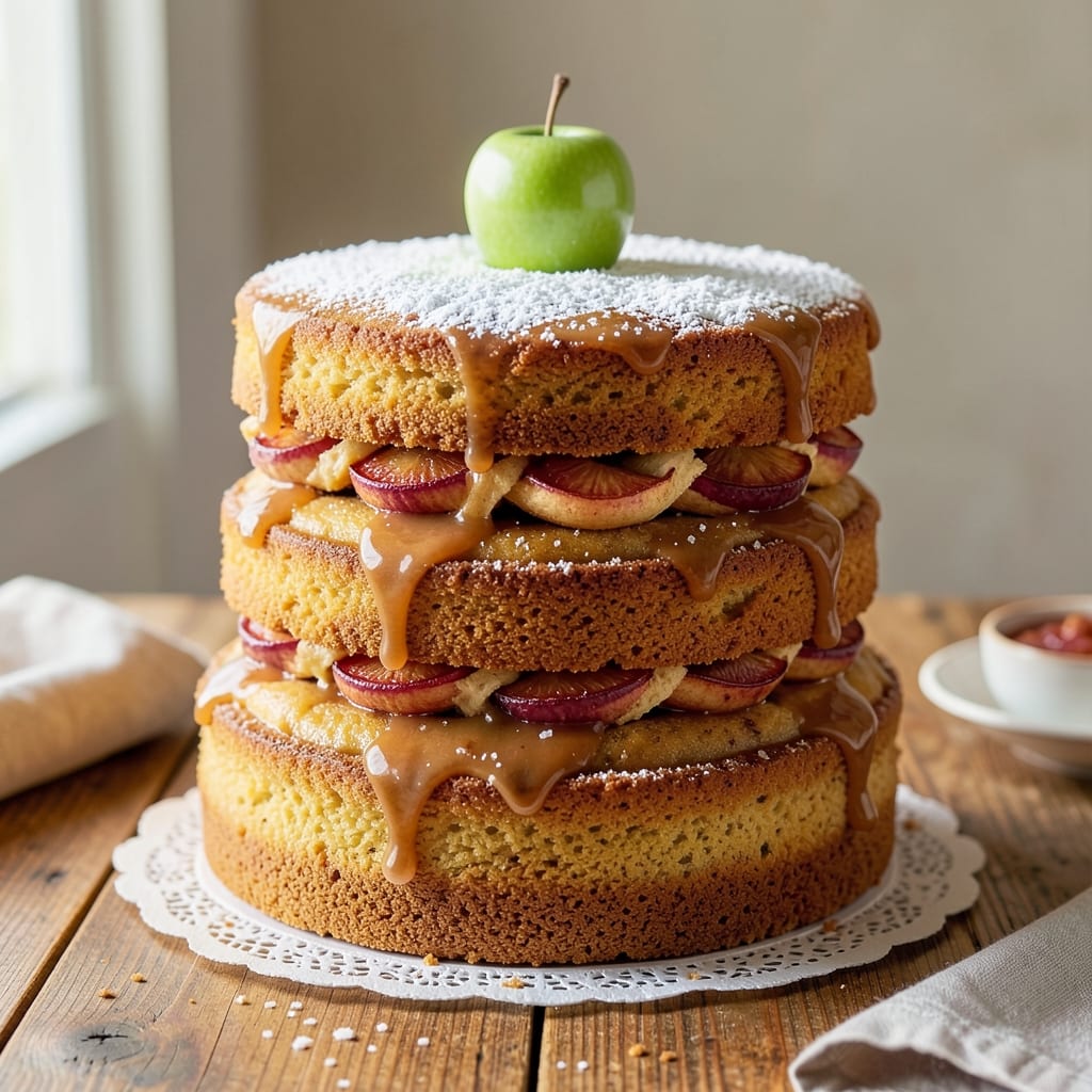 Apple Spice Layer Cake Recipe: Warm Cinnamon-Apple Layers With Buttery Streusel Crown