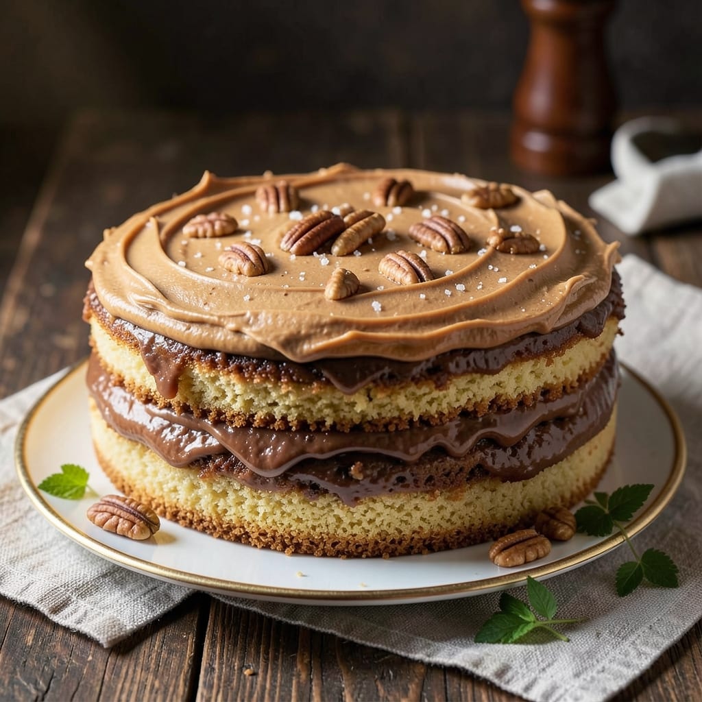 Baker's German Chocolate Sheet Cake Recipe: Nutty Pecan Streusel Over Moist Layers