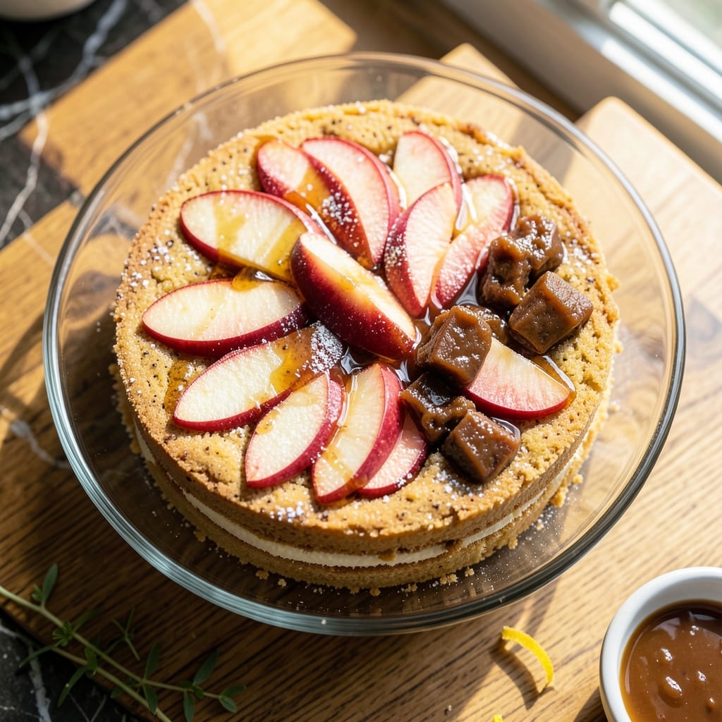 Apple Delight Cake Recipe: Spiced Apple Filling with Caramelized Top