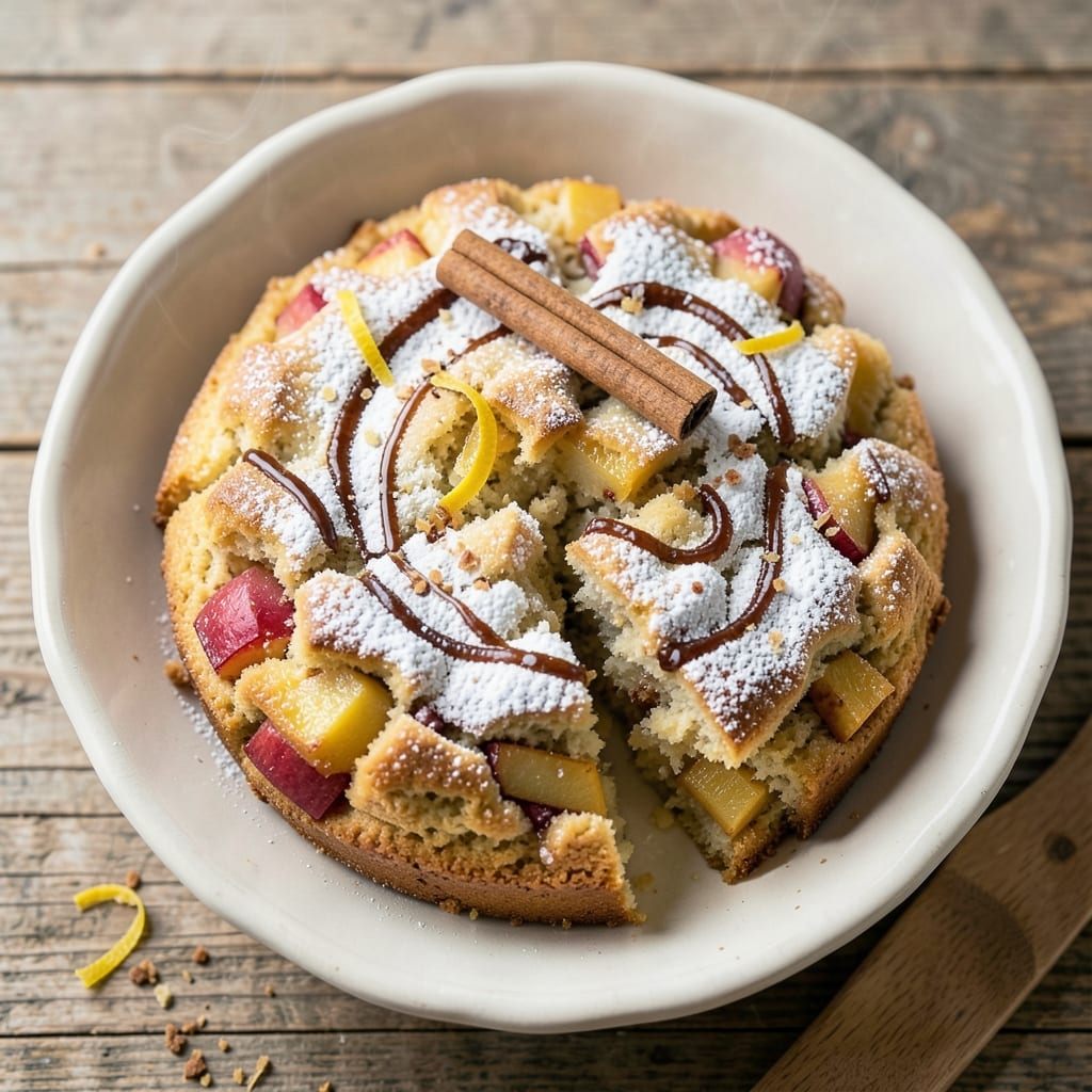 Apple Scone Cake Recipe: Crunchy Streusel Crown Over Spiced Apple Layers