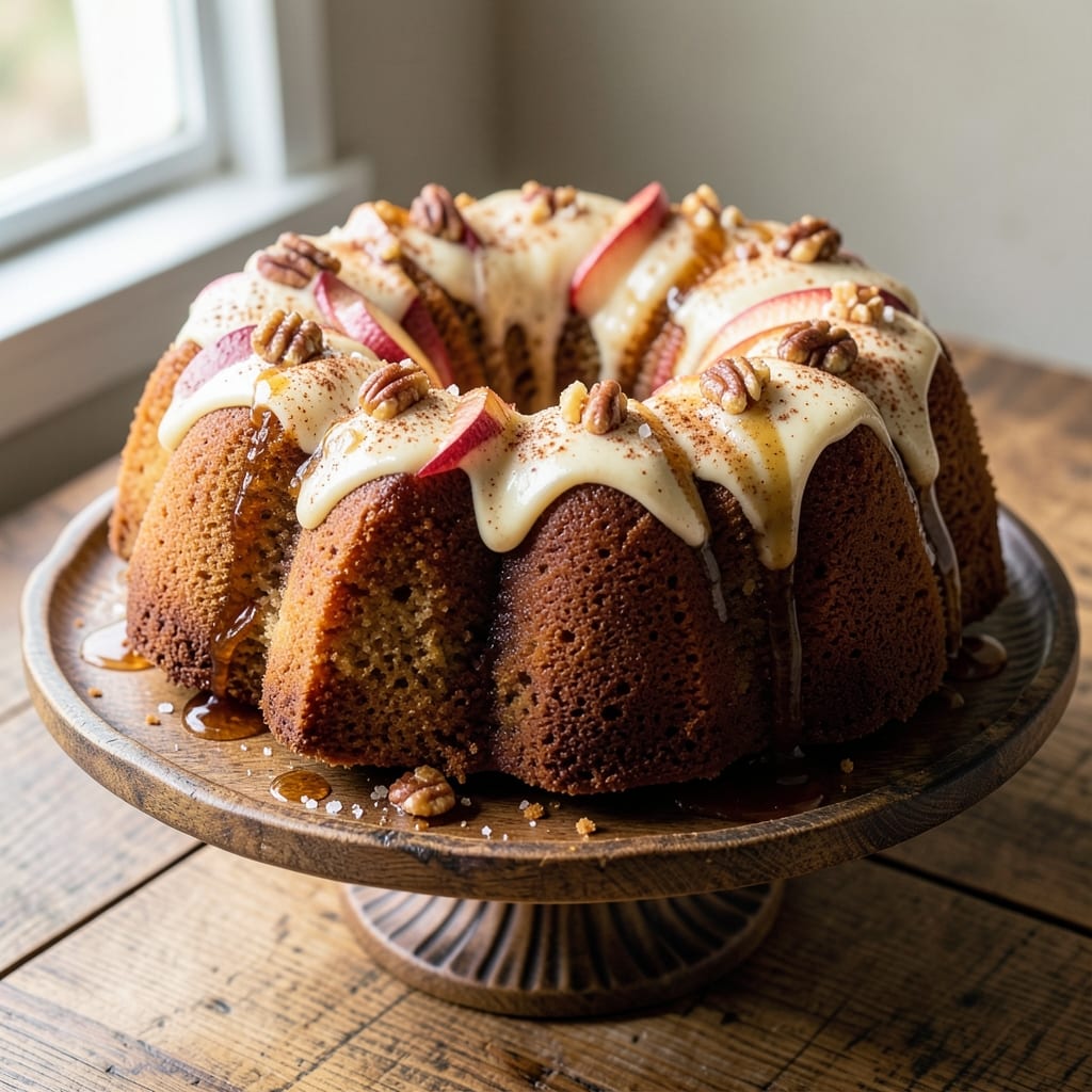 Apple Rum Bundt Cake Recipe: Boozy Spice and Buttery Streusel Tower