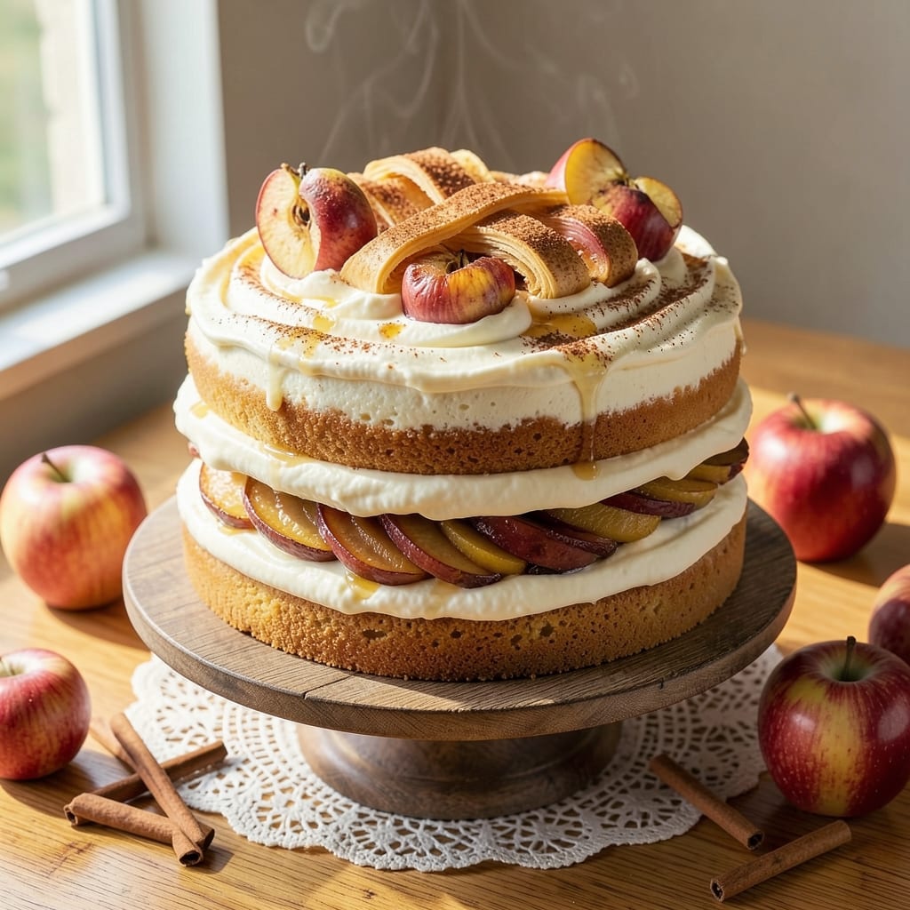 Apple Birthday Cake Recipe: Caramelized Apple Layers With Vanilla Bean Frosting