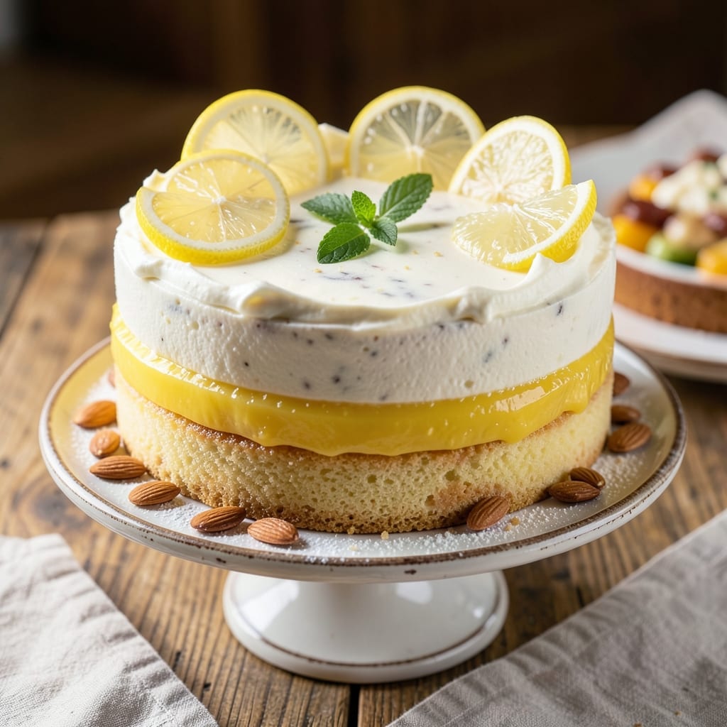 Authentic Italian Lemon Cream Cake Recipe: Zesty Layers and Velvety Mousse Fusion