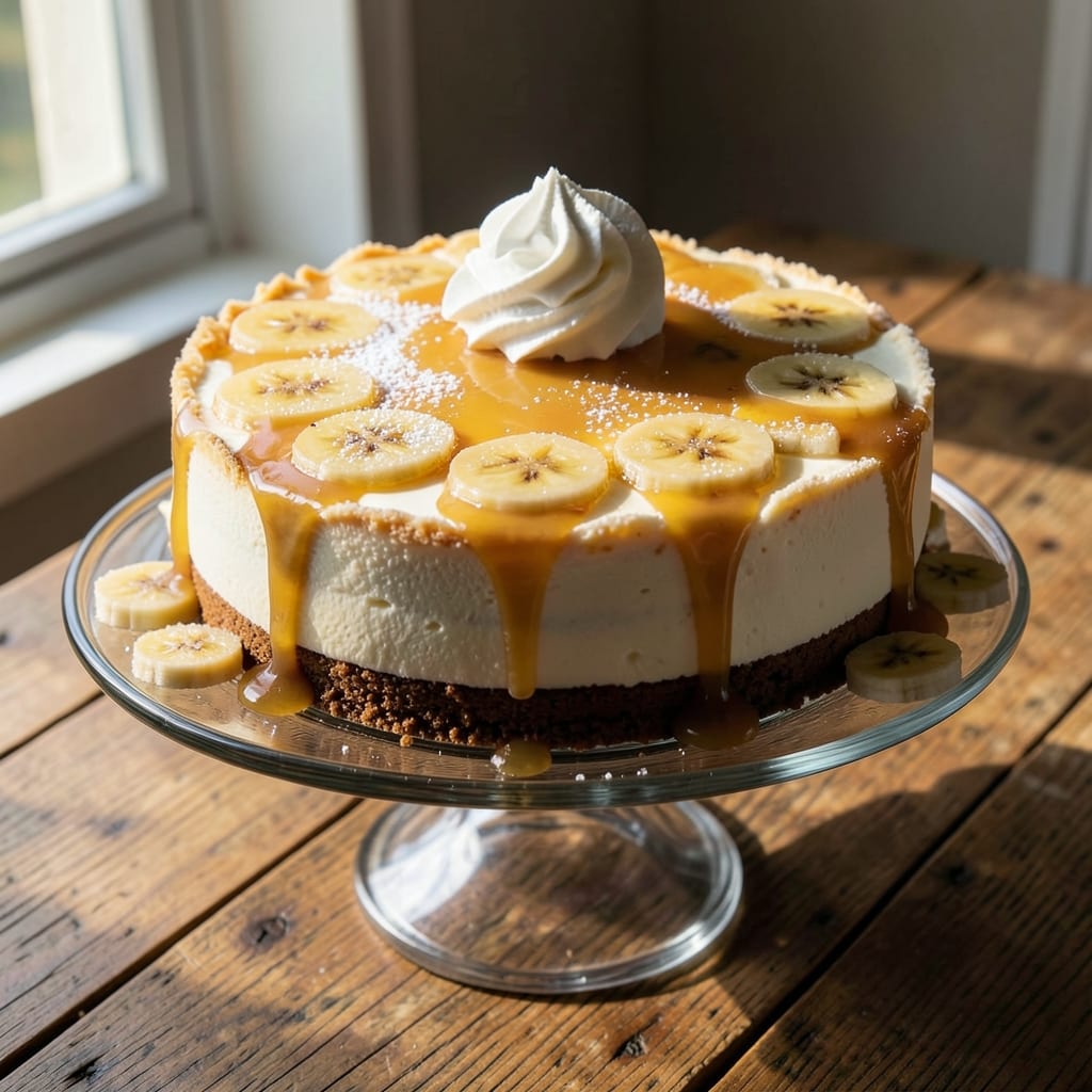 Banana Cheesecake Recipe UK: No-Bake Layers With Silky Cream Cheese Core