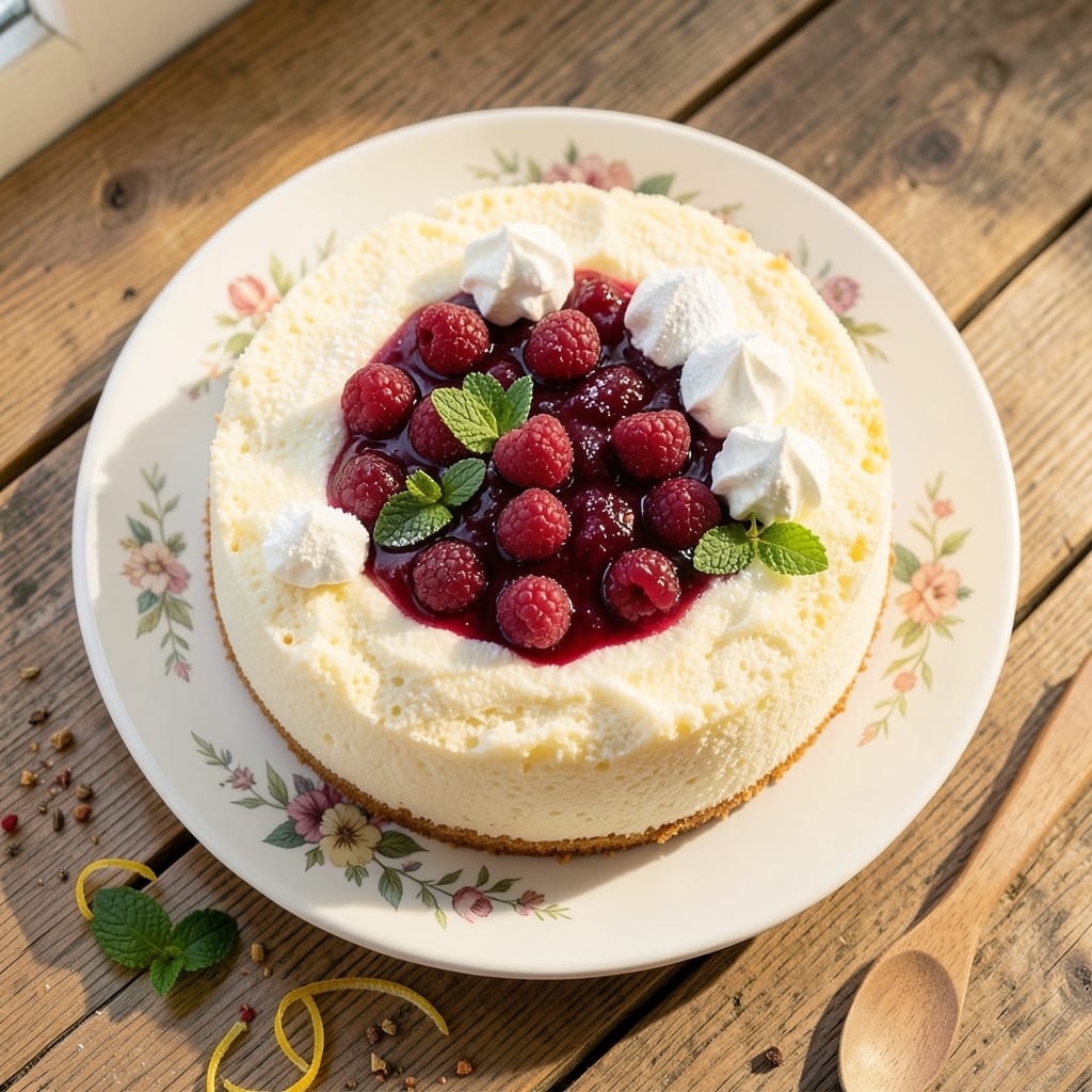 Amish Raspberry Angel Food Cake Recipe: Light-as-Air Cloud With Bursting Fruit