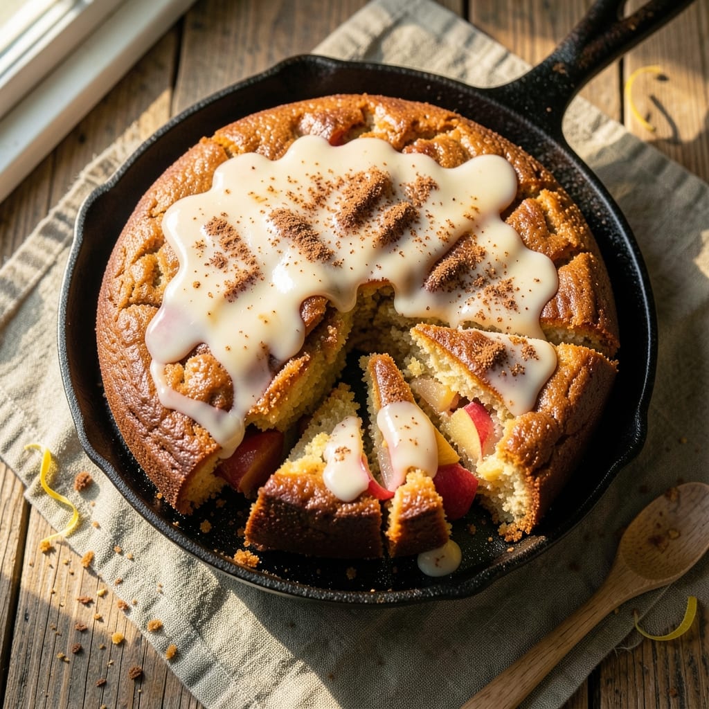 Apple Cake With Buttermilk Sauce Recipe: Spiced Apple Layers Drowned in Tangy Cream