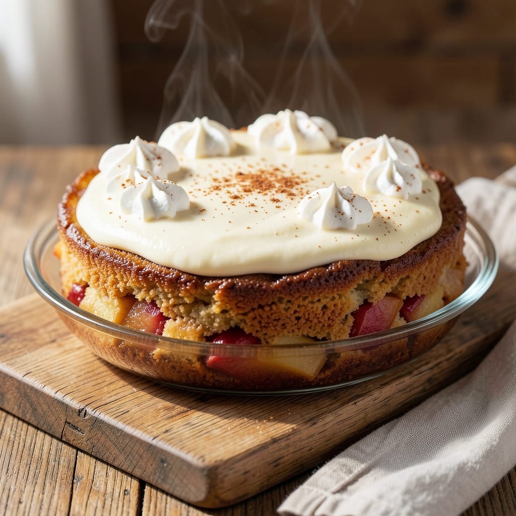 Apple Cake With Vanilla Pudding Recipe: Layers of Spiced Apple and Silky Vanilla Pudding Bliss