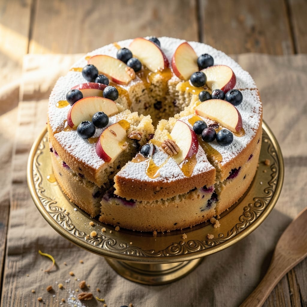 Apple and Blueberry Cake Recipe: Layered Fruit and Buttery Streusel Bliss