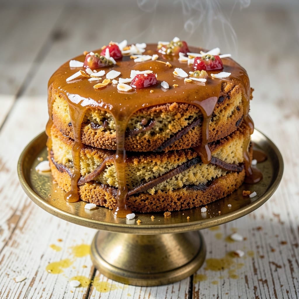 Bahamas Banana Cake Recipe: Tropical Rum-Soaked Layers With Buttery Streusel Crown