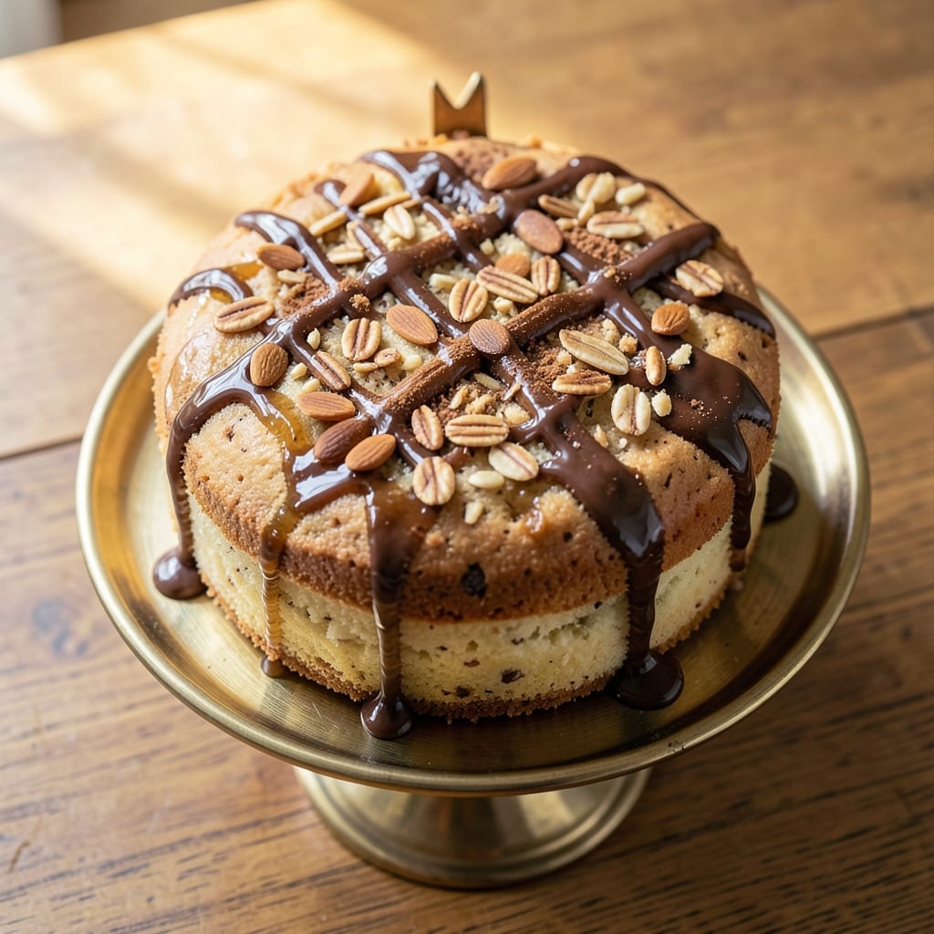 Amaretto Sour Cake Recipe: Boozy Vanilla Swirls and Crunchy Streusel Crown