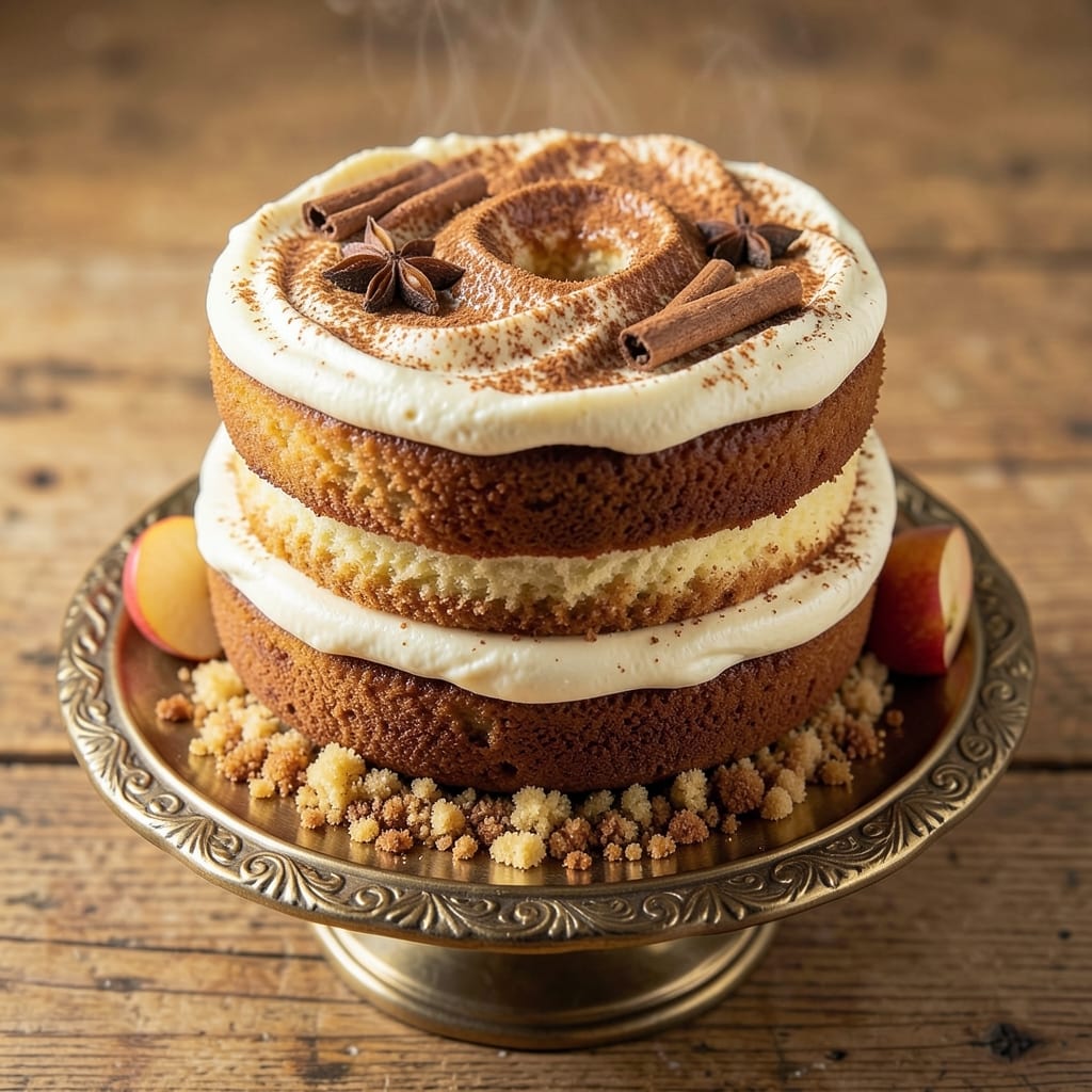 Apple Cinnamon Donut Cake Recipe: Warm Spice Swirls and Crunchy Topping