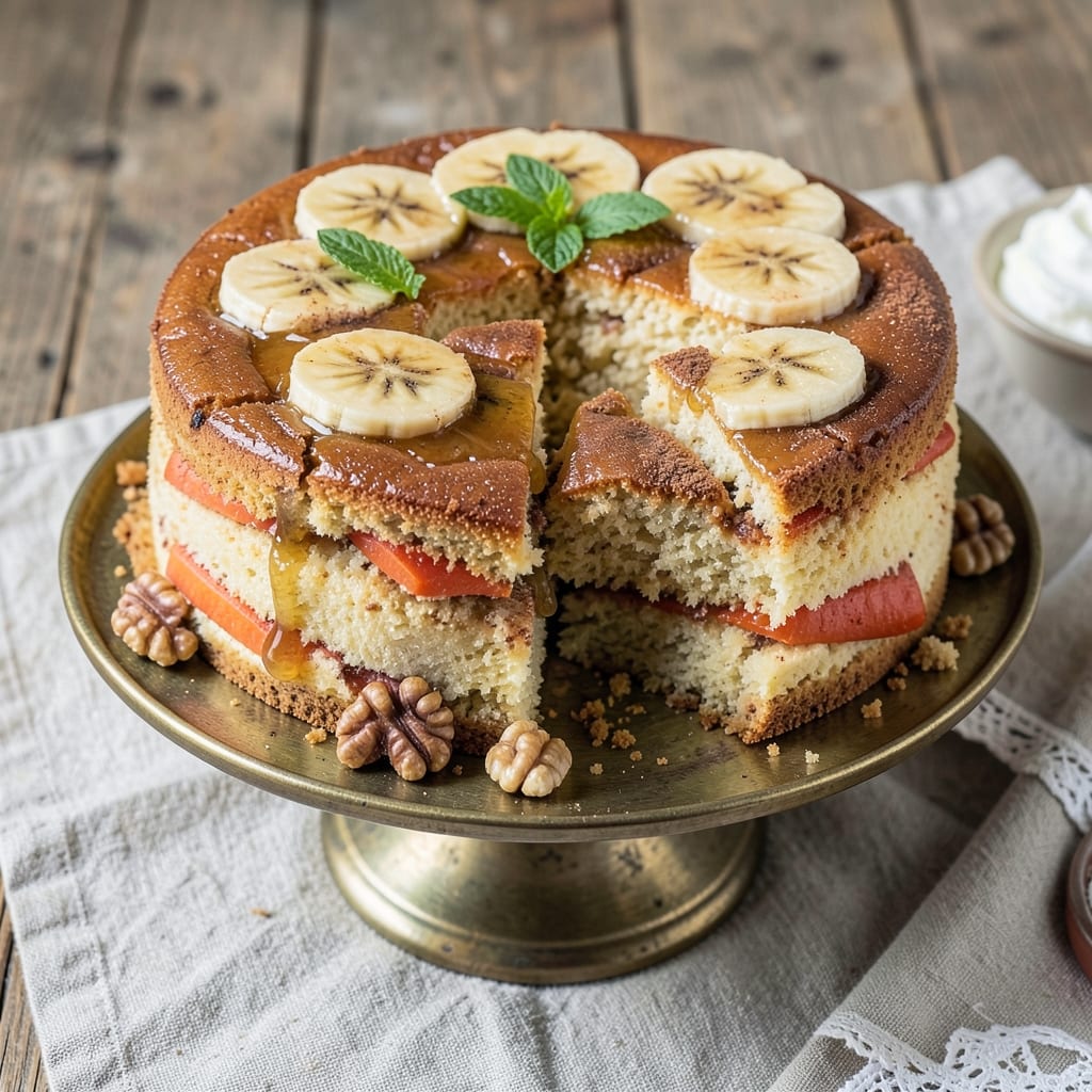 Banana and Carrot Cake Recipe Australia: Golden Streusel Crown Over Spiced Layers