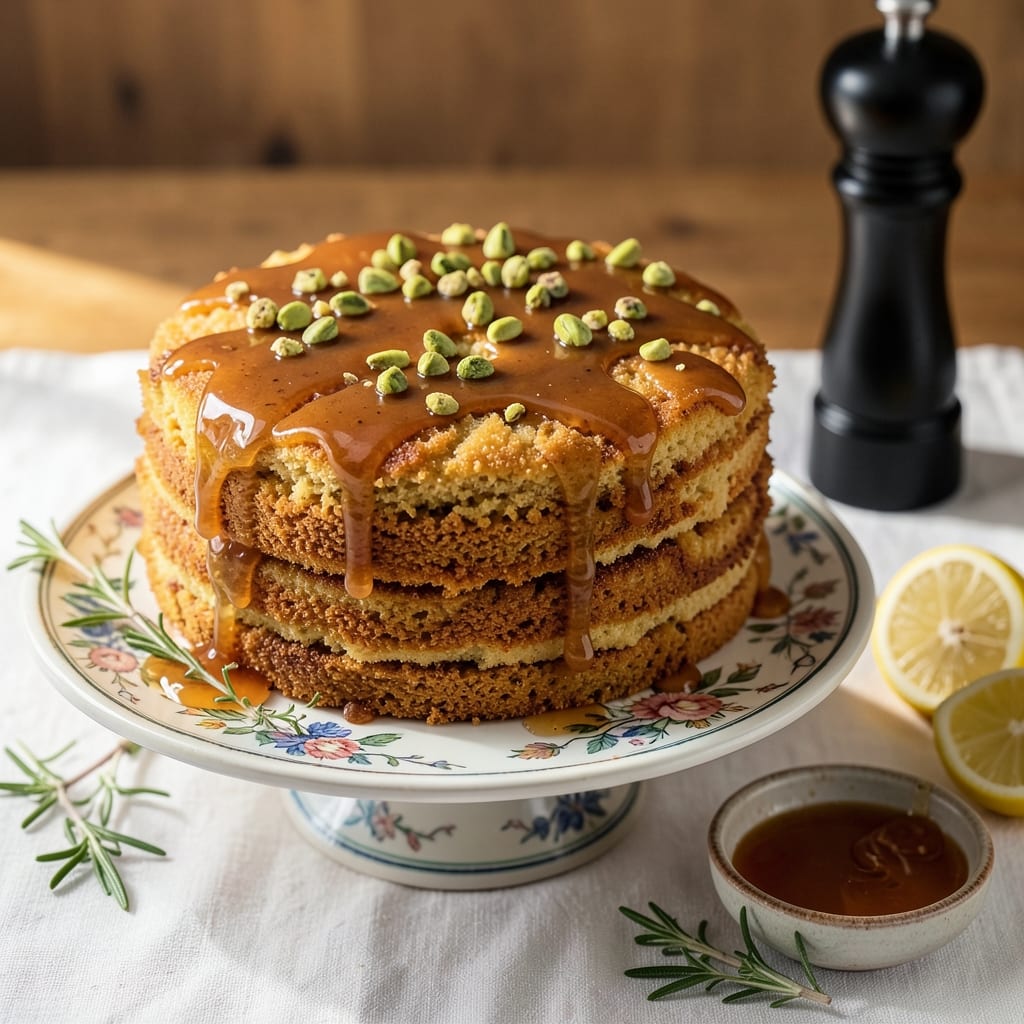 Arabian Honey Cake Recipe: Cardamom-Infused Sweetness With Buttery Layers