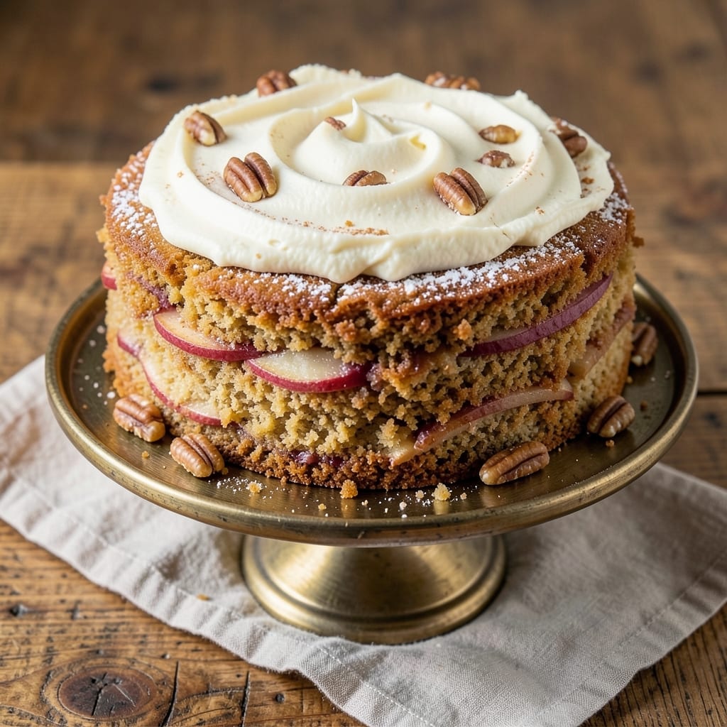Apple Pecan Carrot Cake Recipe: Triple-Layered Spice and Crunch Delight
