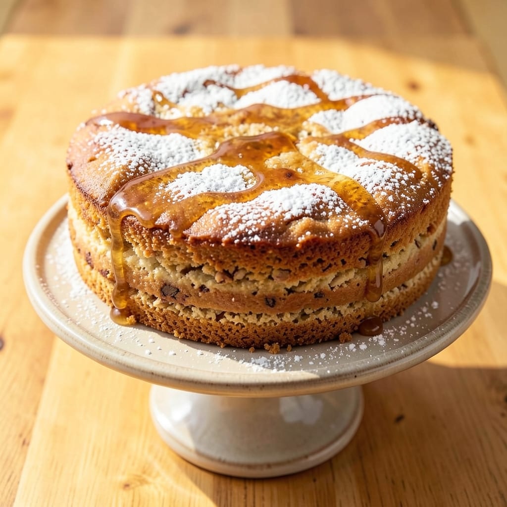 Authentic Spanish Almond Cake Recipe: Crunchy Top and Moist Marzipan Heart
