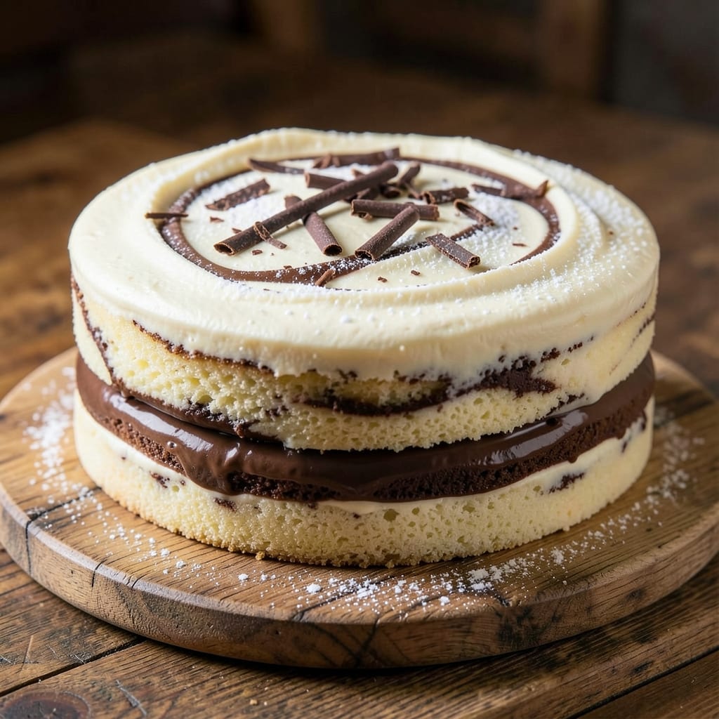 Bakery-Style Marble Cake Recipe: Swirled Vanilla-Chocolate Layers with Buttery Frosting
