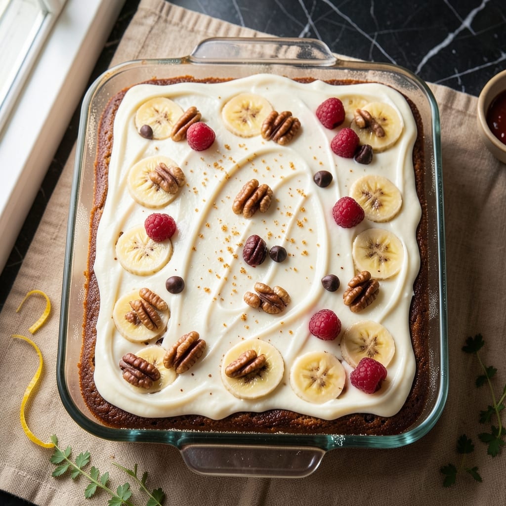 Banana Cake Tray Bake Recipe: One-Pan Magic With Caramelized Banana Layers