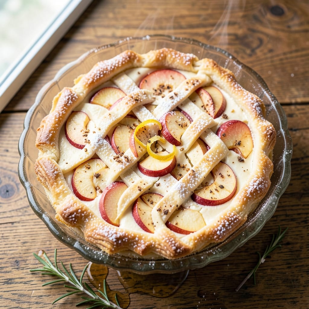 Apple Cheesecake Pastry Recipe: Flaky Crust and Spiced Apple Filling Fusion