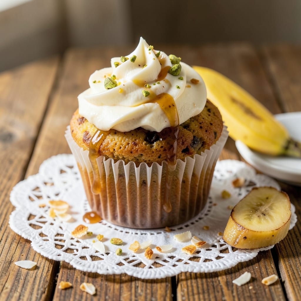 Banana Cream Cupcake Recipe: Swirled Vanilla Frosting and Overripe Fruit Magic