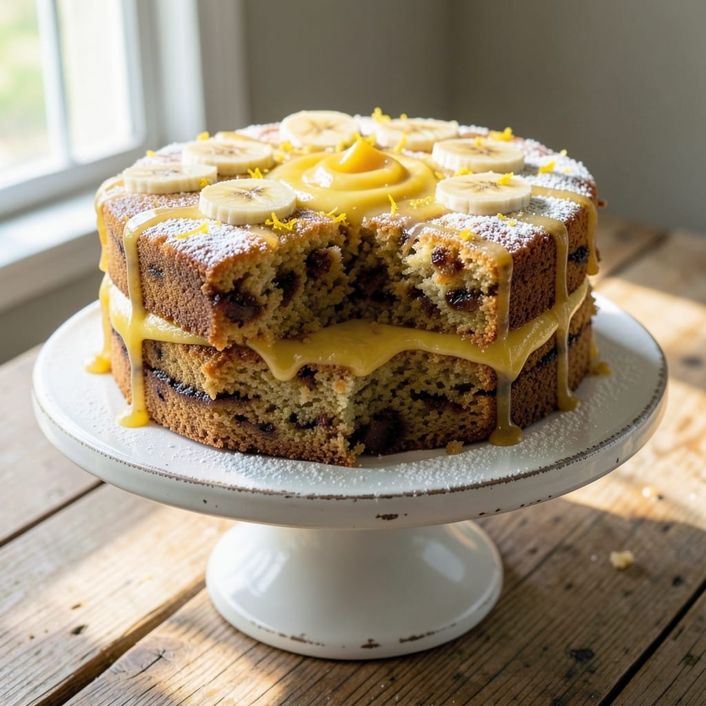 Banana and Lemon Cake Recipe: Zesty Brightness With Moist Layers