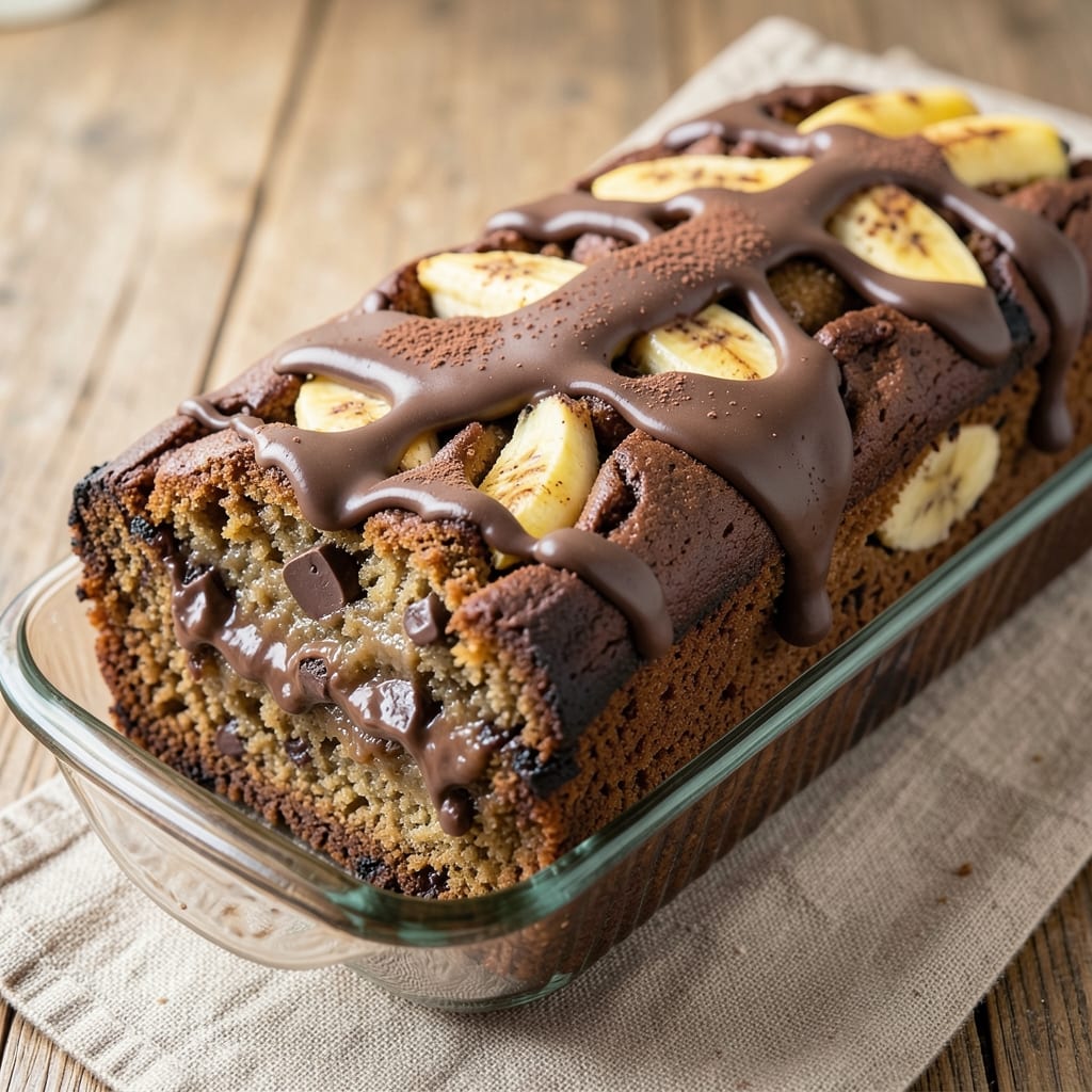 Banana Chocolate Loaf Cake Recipe: Fudgy Swirls and Moist Crumb Magic