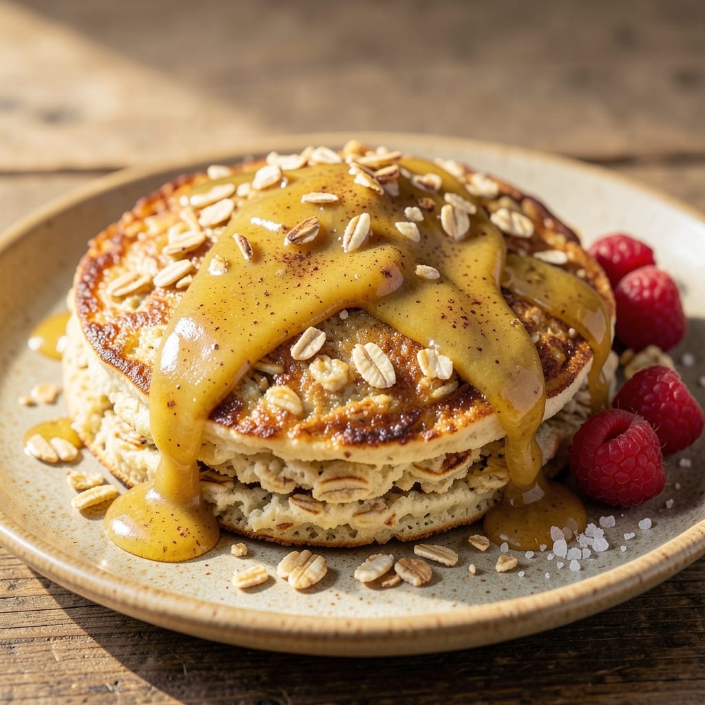Baked Oats Pancakes Recipe: Fluffy Stacks With Caramelized Banana Magic