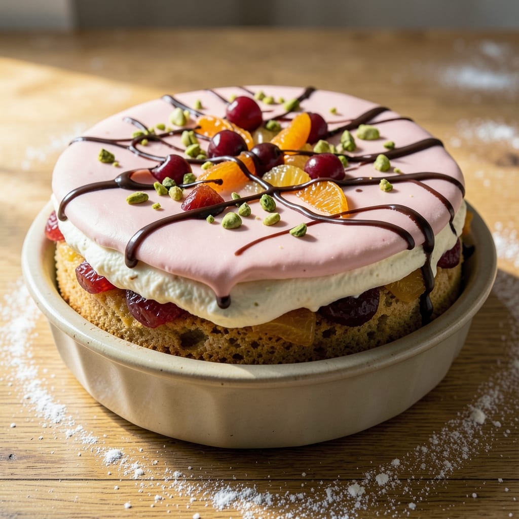 Authentic Italian Cassata Cake Recipe: Sicilian Spiced Ricotta and Candied Fruit Layers