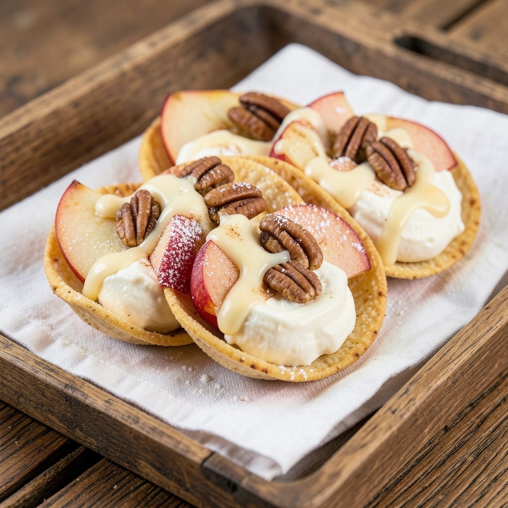 Apple Cheesecake Tacos Recipe: Crunchy Shells Meet Sweet Creamy Filling