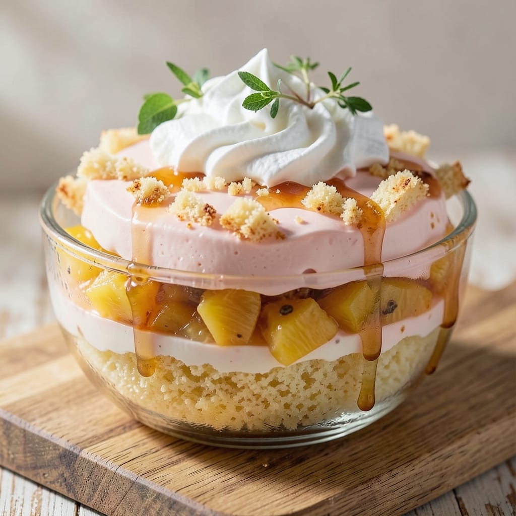 Angel Food Cake, Pineapple, and Cool Whip Pudding Recipe: Tropical Layers With Fluffy Cloud Texture