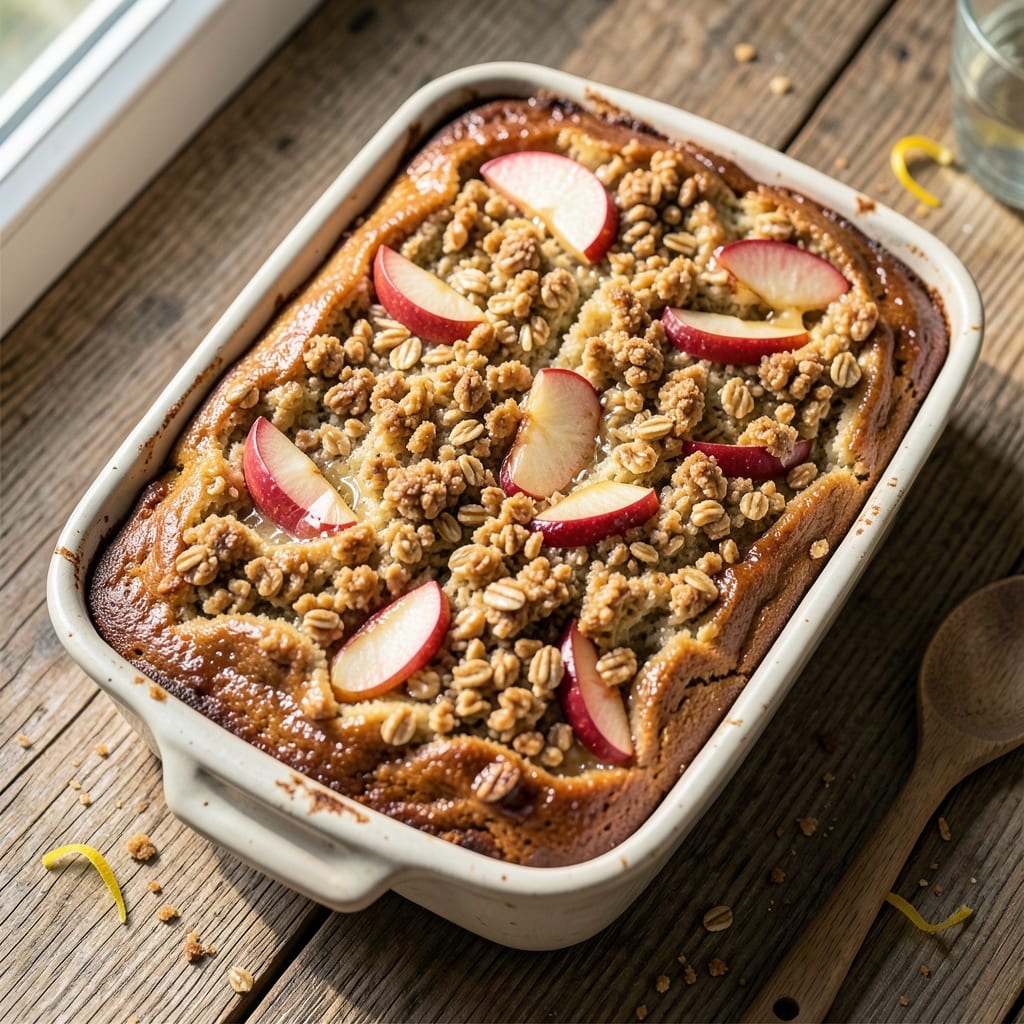 Apple Oatmeal Coffee Cake Recipe: Caramelized Apple Streusel That Stays Moist for Days