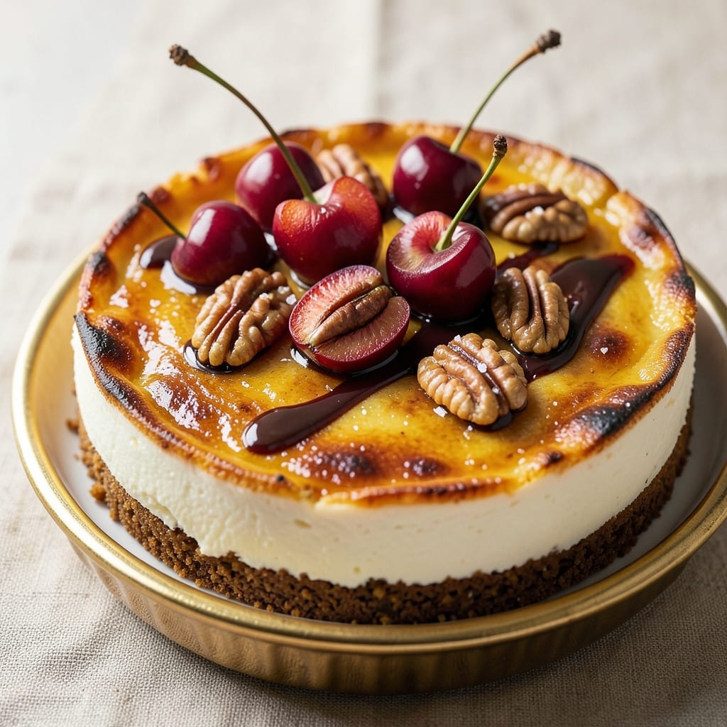 Baked Turtle Cheesecake Recipe: Fudgy Caramel Swirls and Pecan Crunch Top