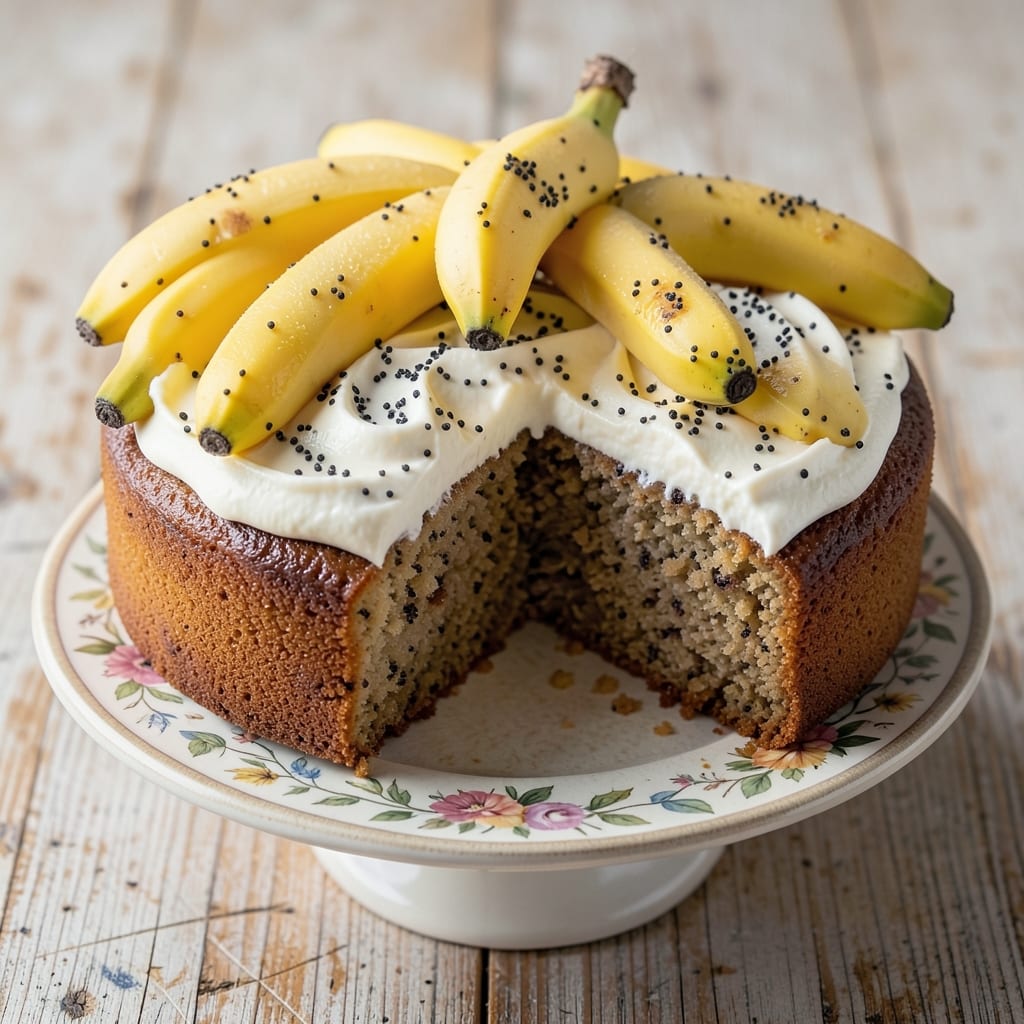 Banana and Poppy Seed Cake Recipe: Nutty Crunch Meets Moist Sweetness