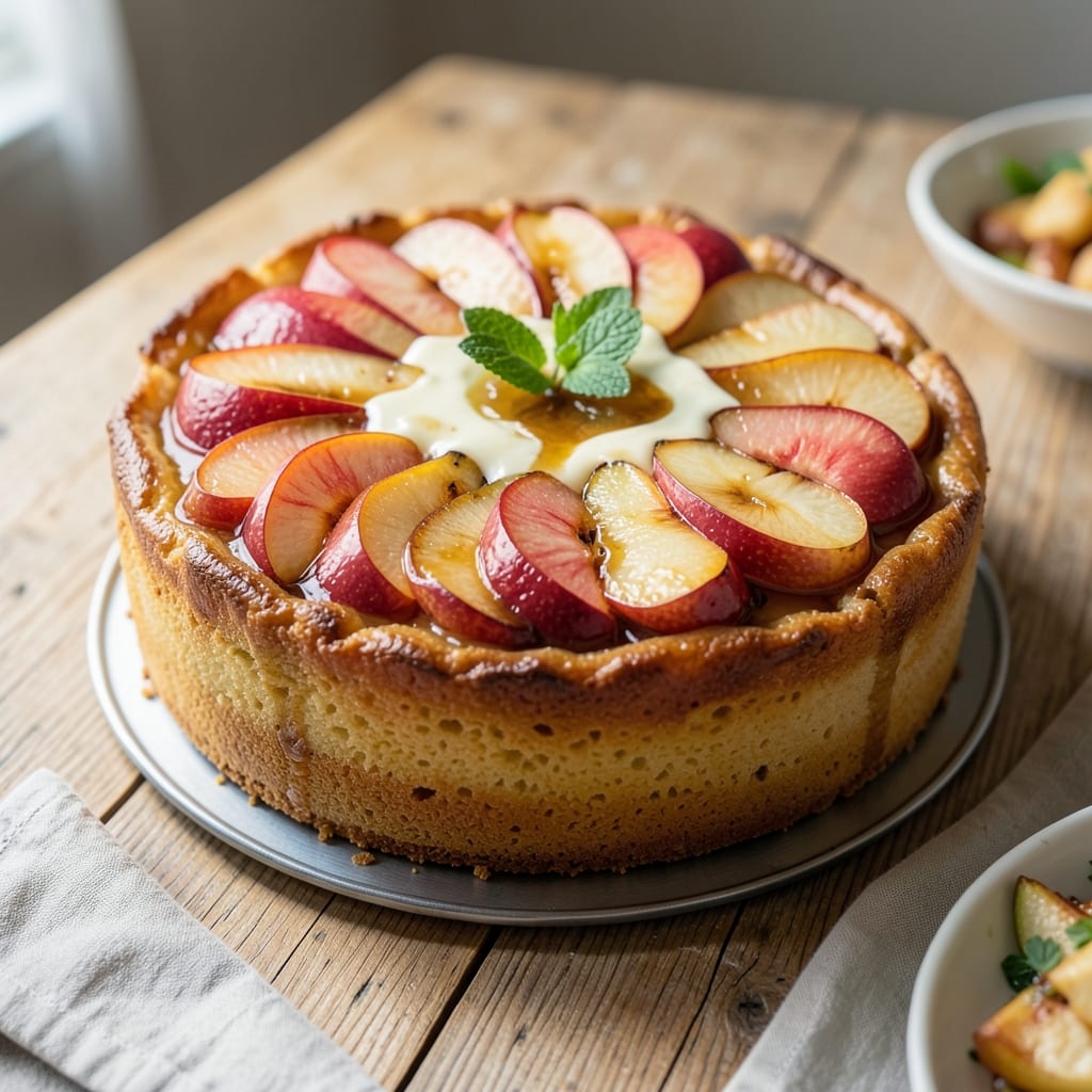 Apple and Pear Upside Down Cake Recipe: Caramelized Fruit Crown With Buttery Streusel Crunch
