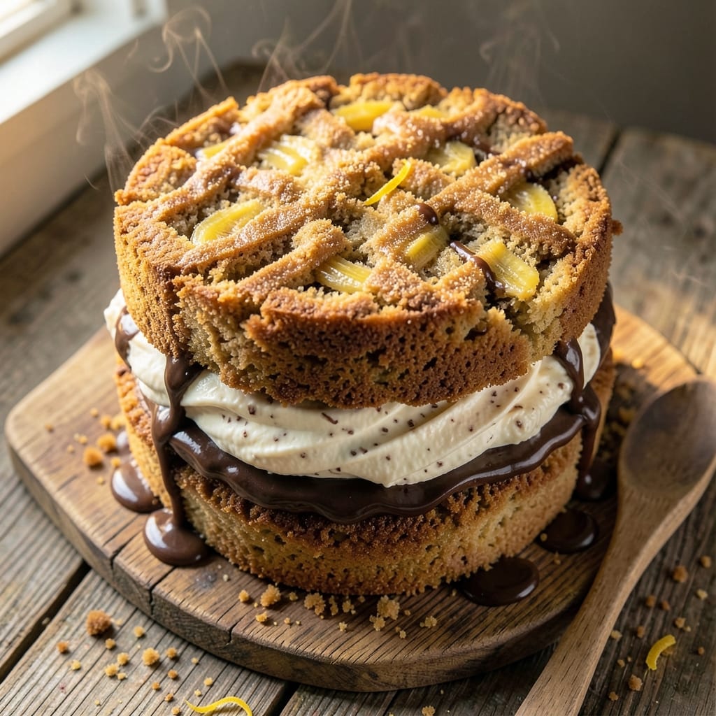 Banana Bread Ice Cream Cake Recipe: Swirled Layers of Cakey Bread and Creamy Vanilla Bean