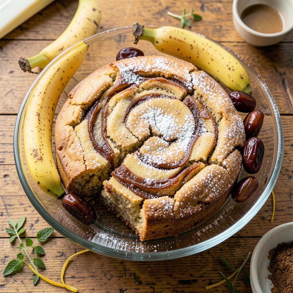 Banana Date Cake Recipe: Fudgy Depth and Caramelized Banana Swirls