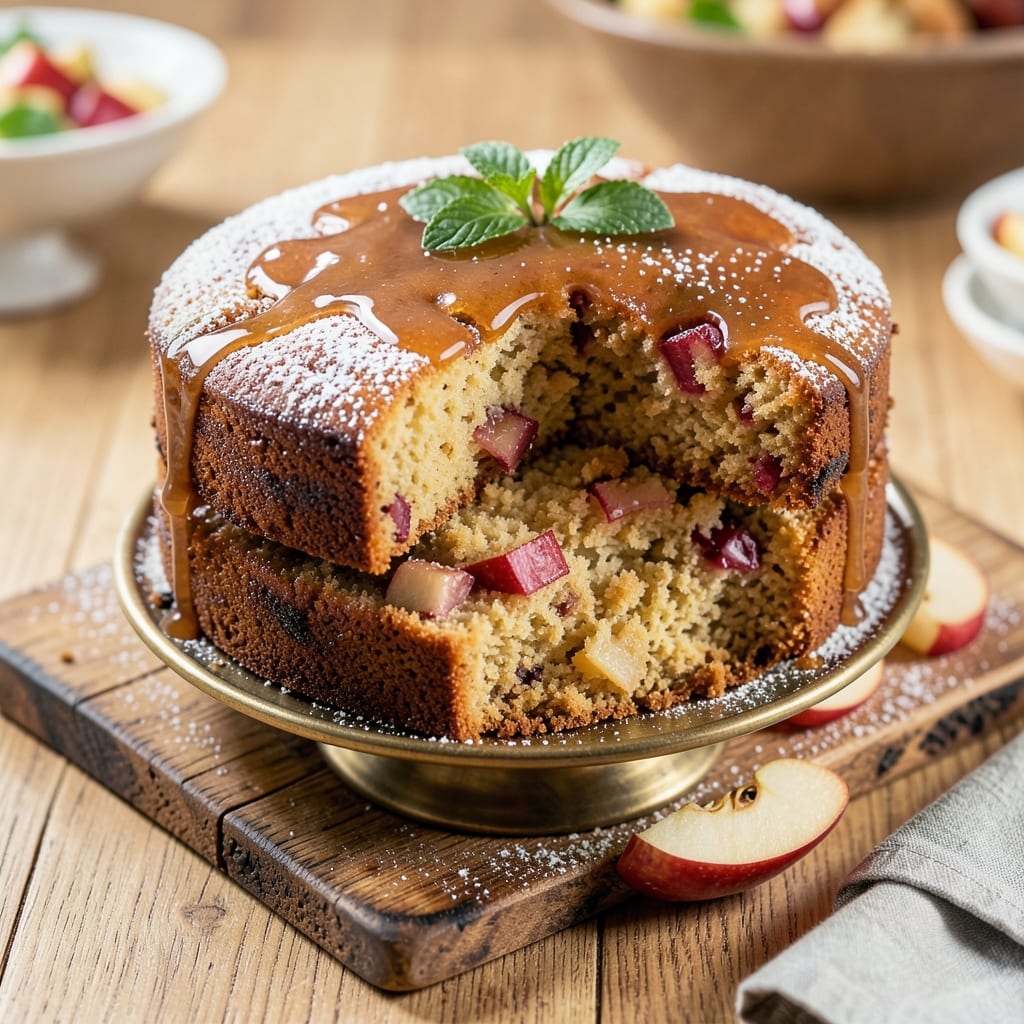 Apple Pound Cake Recipe From Scratch: Golden Streusel Crown With Apple-Cinnamon Heart